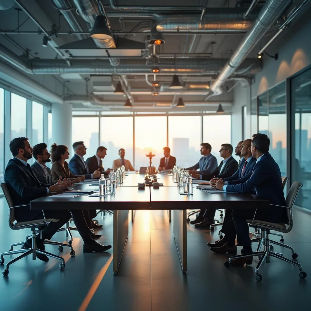 Reunión con representantes de petroleras